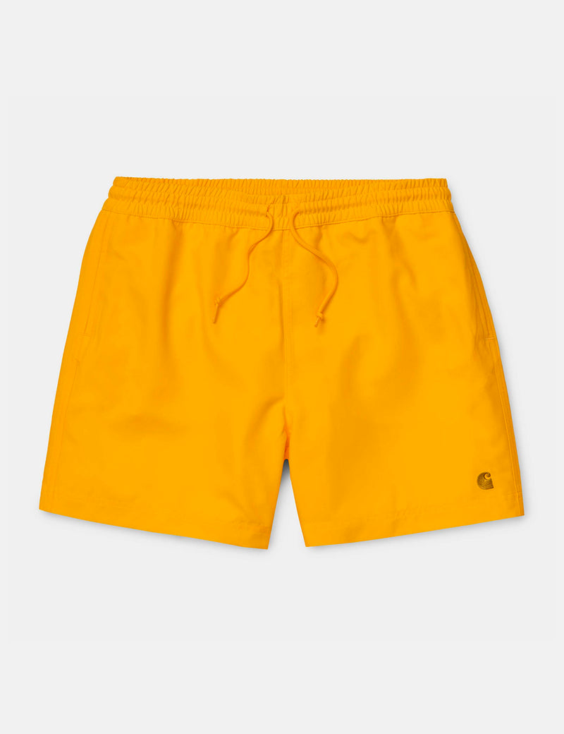 Carhartt-WIP Chase Swim Shorts - Sunflower Yellow