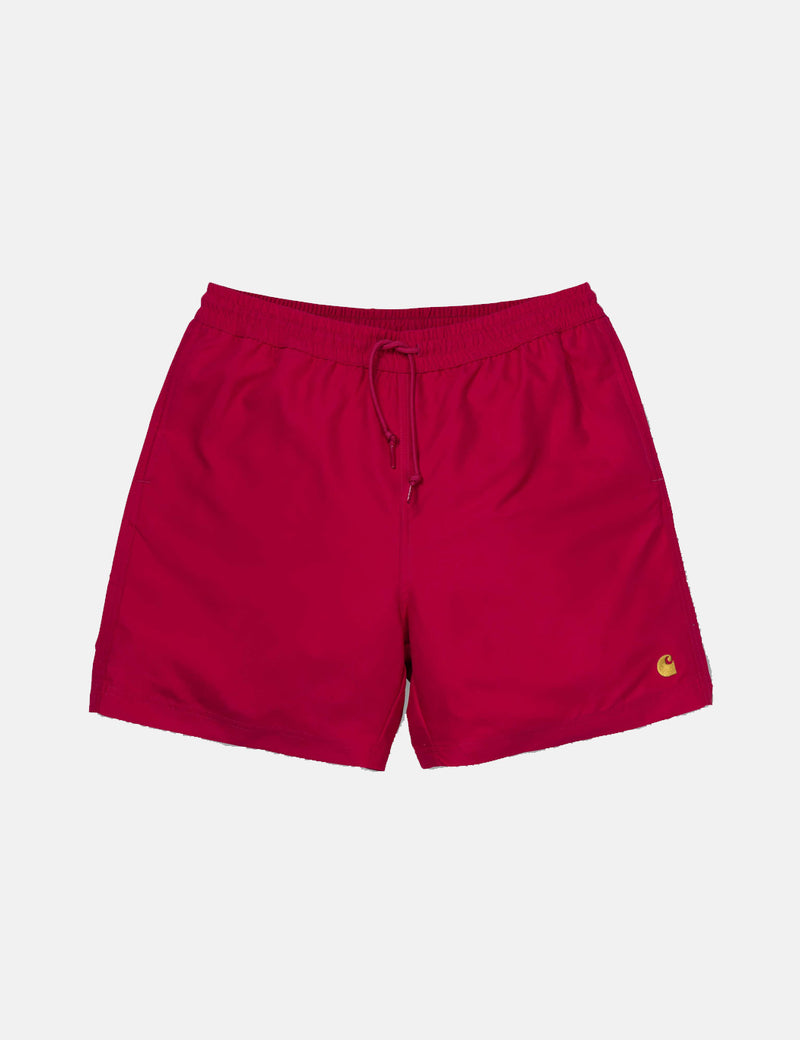 Carhartt-WIP Chase Swim Shorts - Cardinal Red
