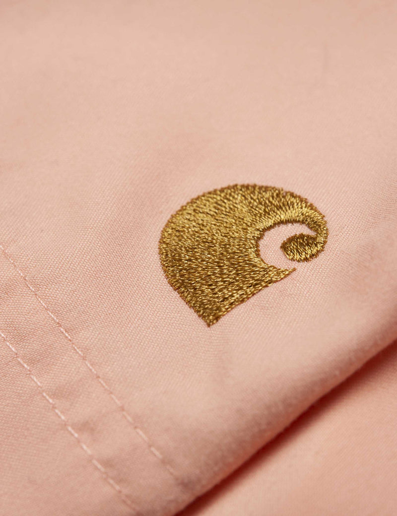 Carhartt-WIP Chase Swim Shorts - Peach Pink