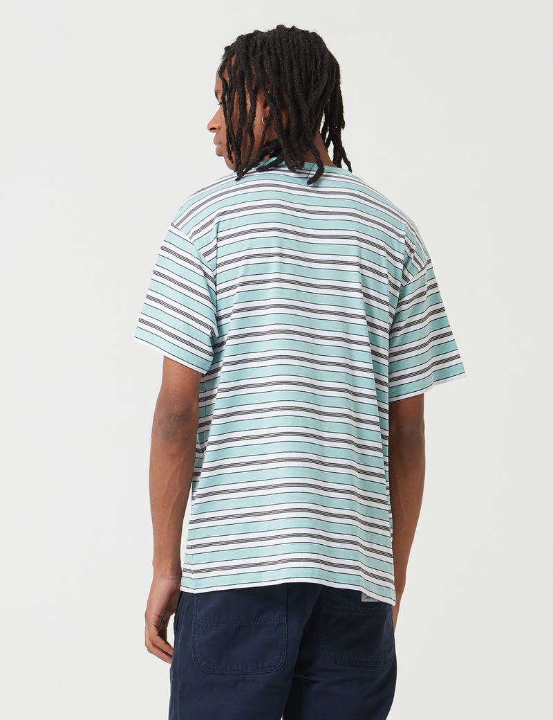 Carhartt-WIP Huron Stripe T-Shirt - Soft Aloe