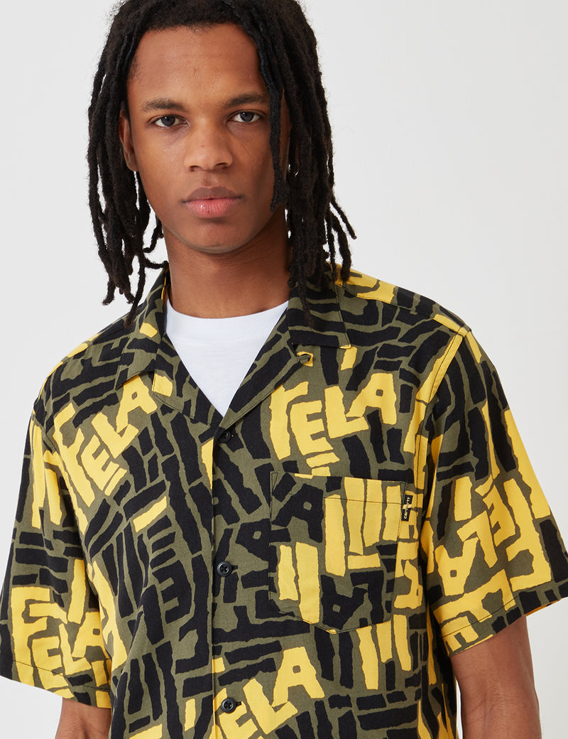 Carhartt-WIP x Fela Kuti Viscose Shirt - Fela Kuti Print Rover Green