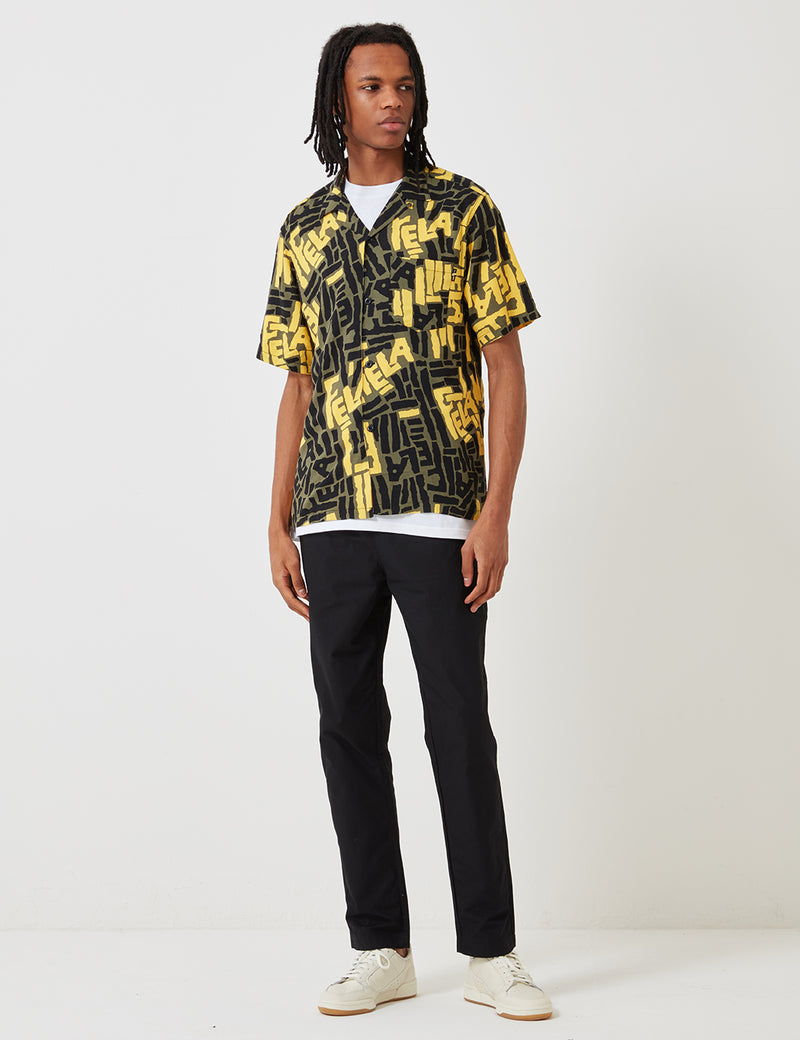 Carhartt-WIP x Fela Kuti Viscose Shirt - Fela Kuti Print Rover Green