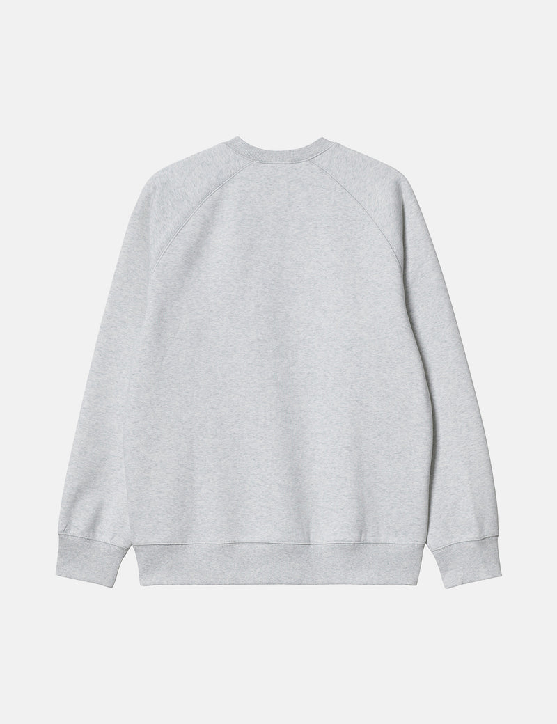 Carhartt-WIP Sweat Chase - Ash Heather/Or