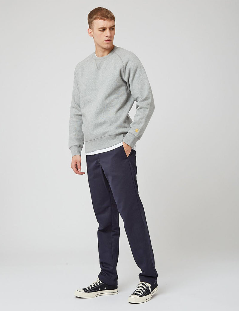 CHASE SWEAT HEATHER GREY/スウェット/i026383