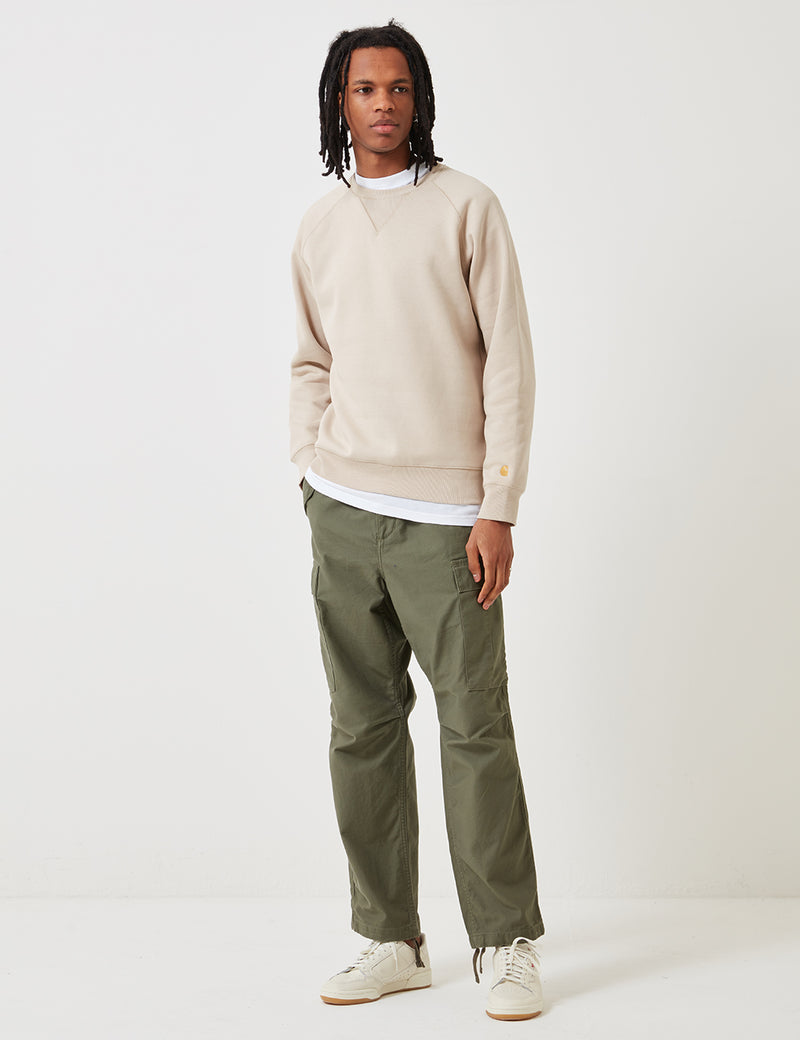 Carhartt-WIP Chase Sweatshirt - Boulder Beige