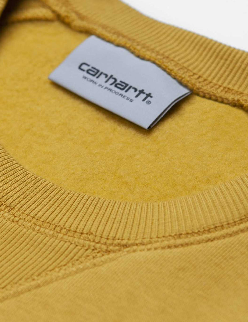 Carhartt-WIP 체이스 스웻 셔츠-Colza Yellow