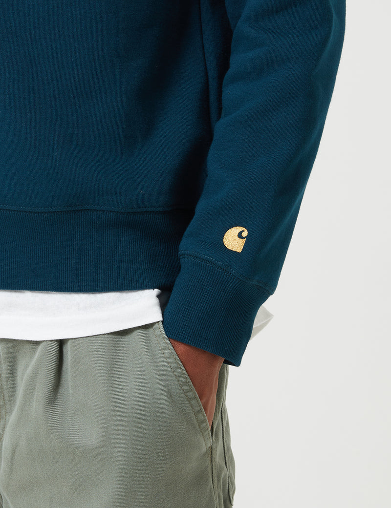 Carhartt-WIP Chase Sweatshirt - Duck Blue