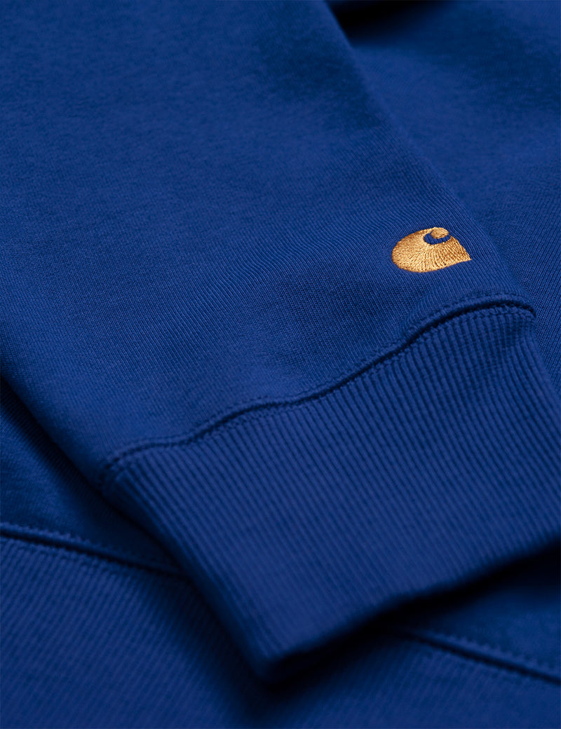 Carhartt-WIP 체이스 스웻 셔츠-서브마린 블루