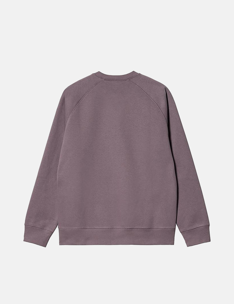 Carhartt-WIP Sweat Chase - Misty Thistle Pink