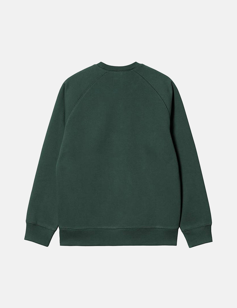 Carhartt-WIPチェイススウェットシャツ-ジュニパーグリーン