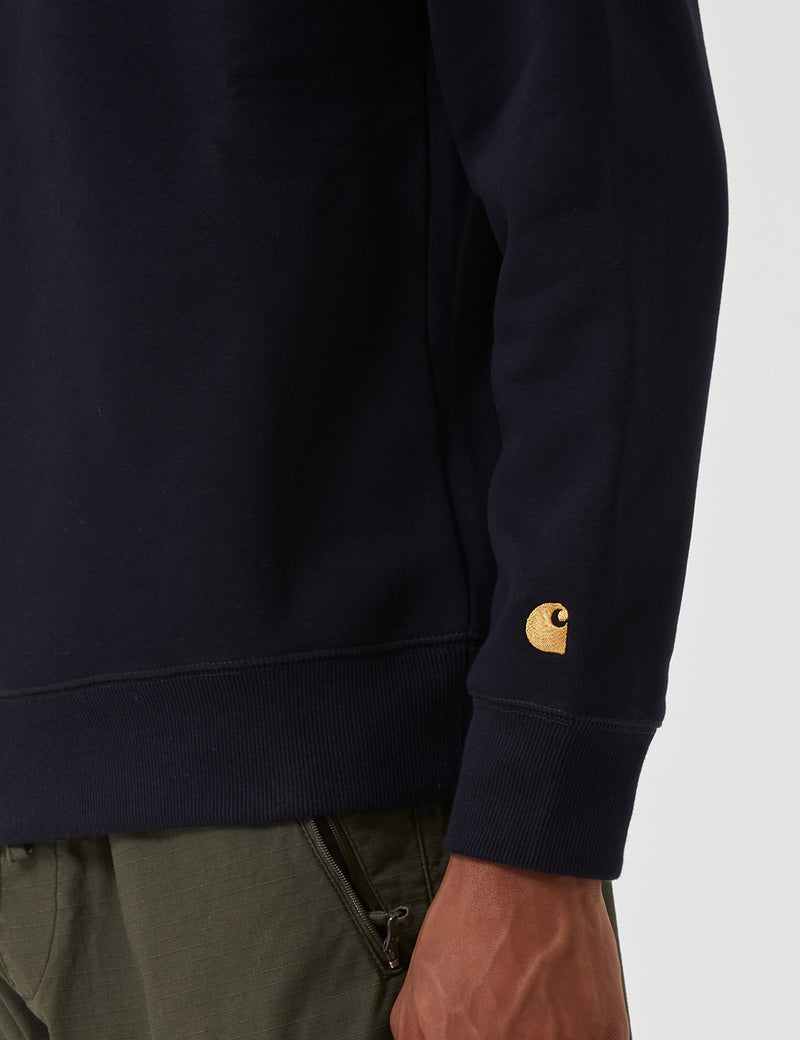 Carhartt-WIP Chase Sweatshirt - Dunkelmarineblau