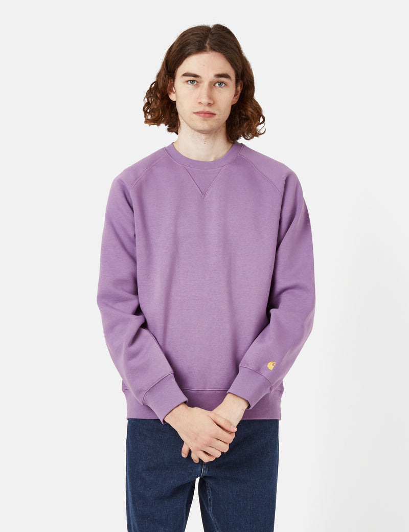 Carhartt-WIP Chase Sweatshirt - Violanda Purple