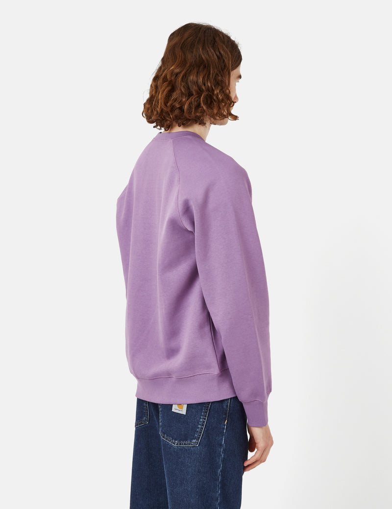 Carhartt-WIP Chase Sweatshirt - Violanda Purple