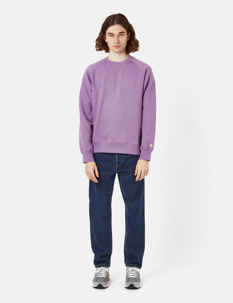 Carhartt-WIP Chase Sweatshirt - Violanda Purple