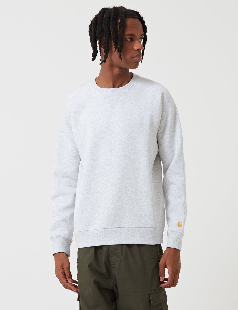 Carhartt WIP Chase Sweatshirt Ash Heather Gold I URBAN EXCESS
