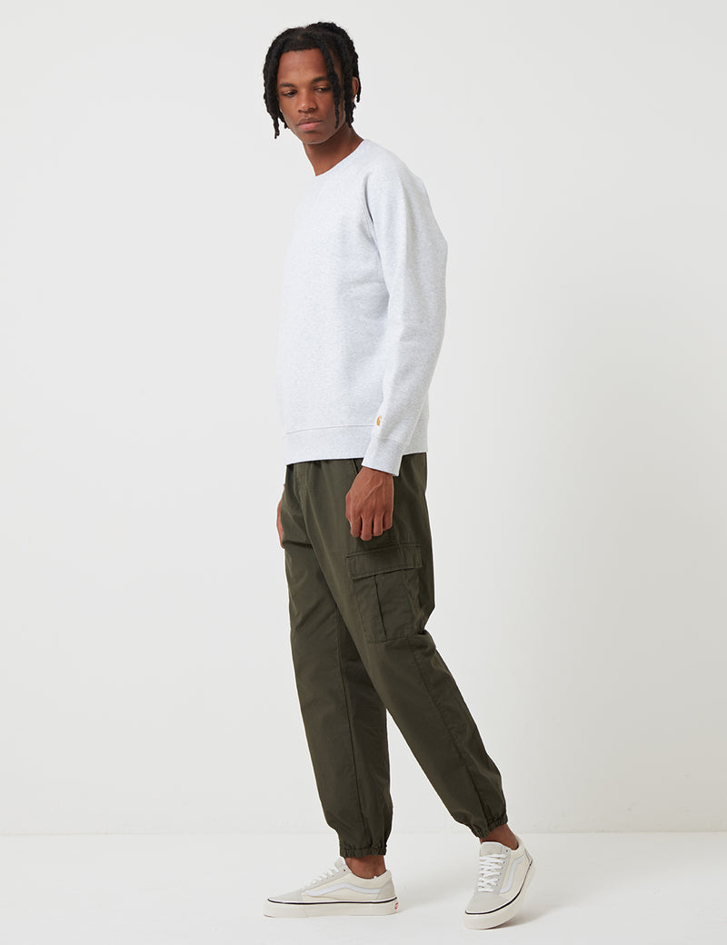 Carhartt-WIP Sweat Chase - Ash Heather/Or