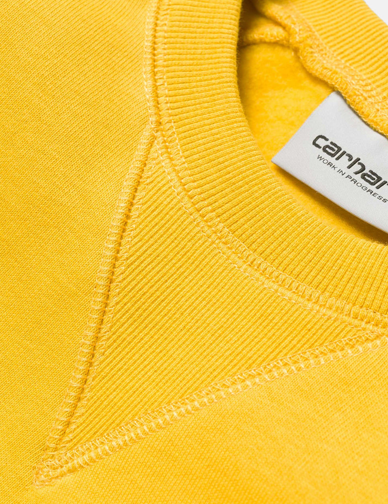 Carhartt-WIP 체이스 스웻 셔츠-Quince Yellow