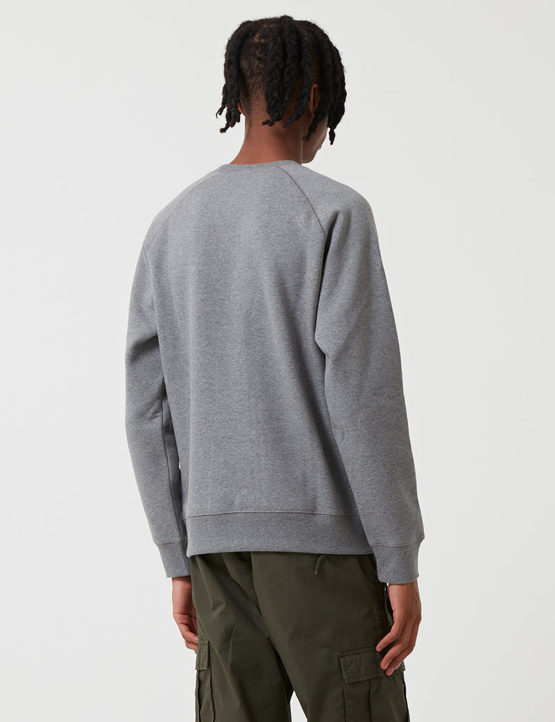 Carhartt-WIP Chase Sweatshirt - Dark Grey Heather