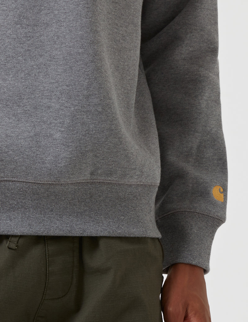 Carhartt-WIP Chase Sweatshirt - Dark Grey Heather