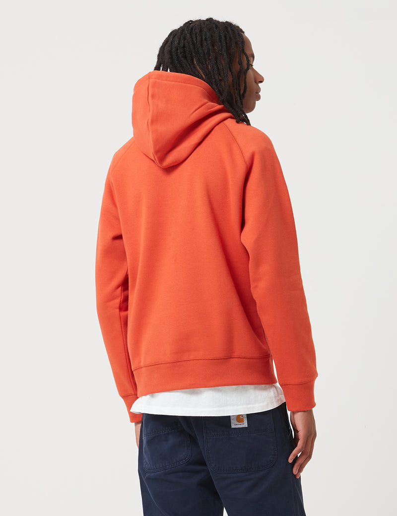 Carhartt-WIP Chase Hooded Sweatshirt - Brick Orange