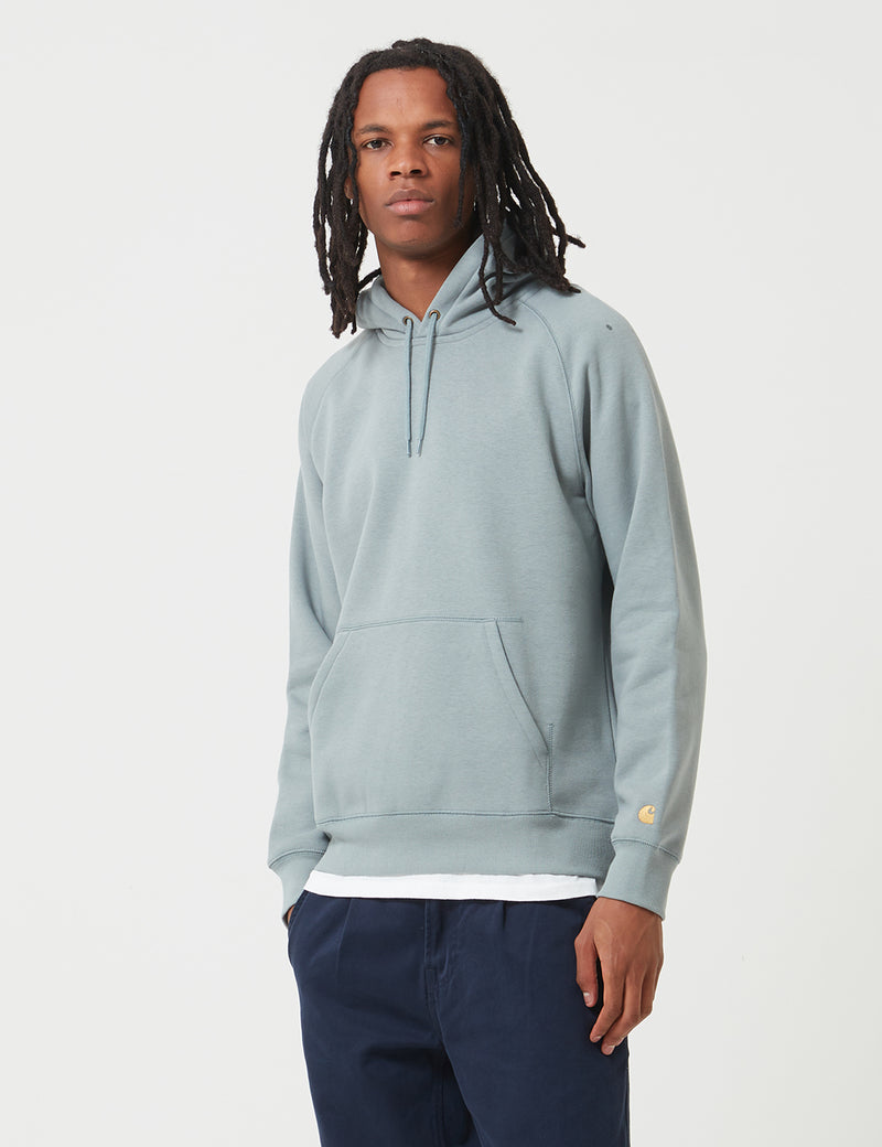 Carhartt-WIP Chase Hooded Sweatshirt - Cloudy White