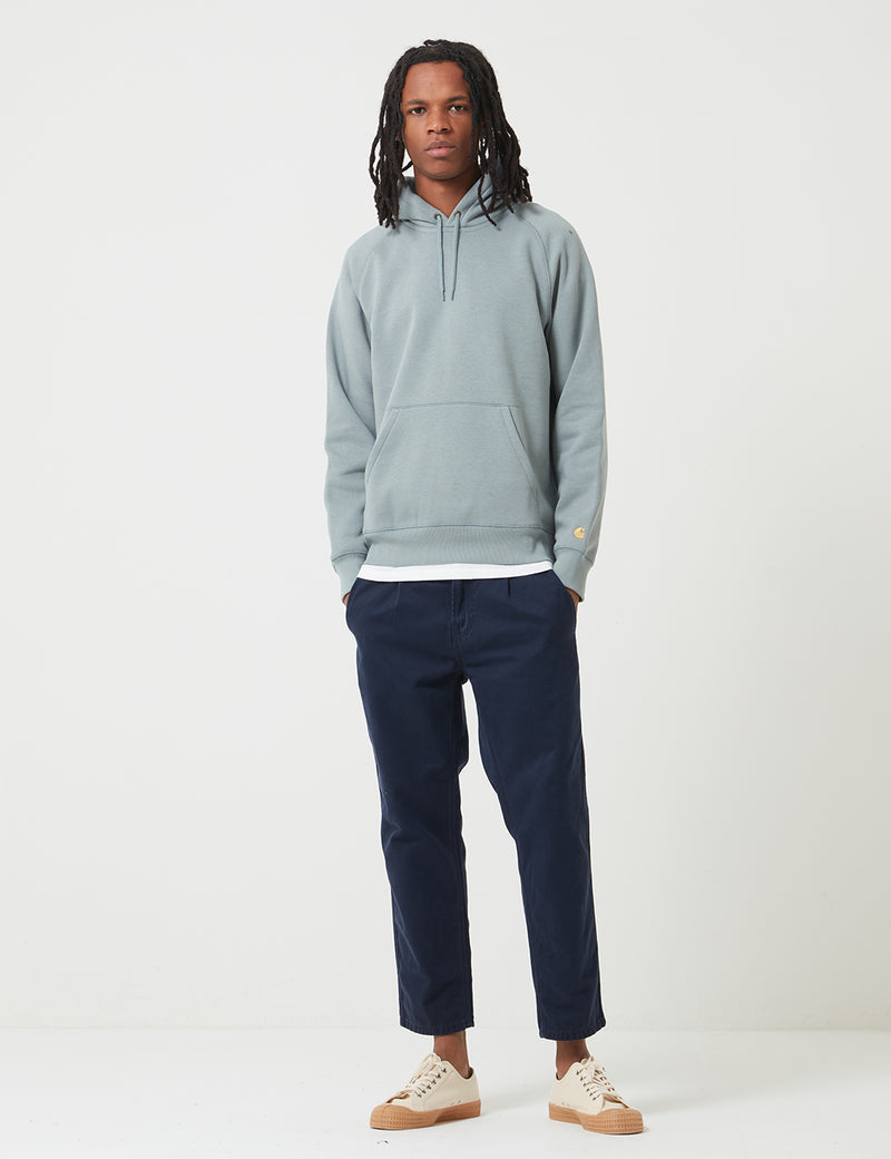 Carhartt-WIP Chase Hooded Sweatshirt - Cloudy White