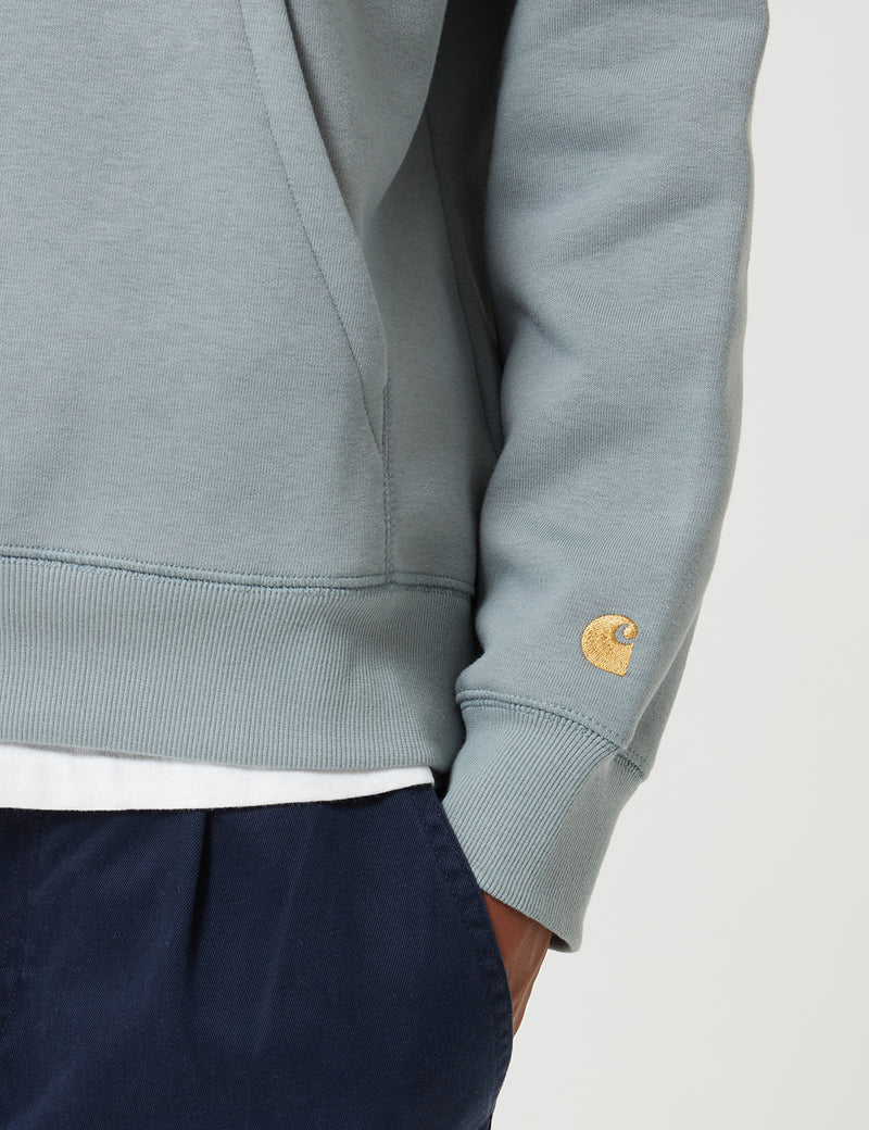 Carhartt-WIP Chase Hooded Sweatshirt - Cloudy White