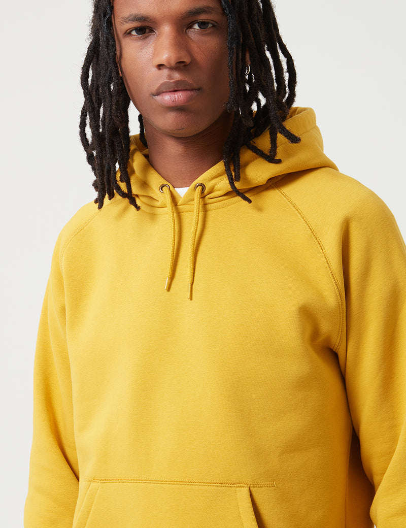 Carhartt-WIP Chase Hooded Sweatshirt - Colza Yellow