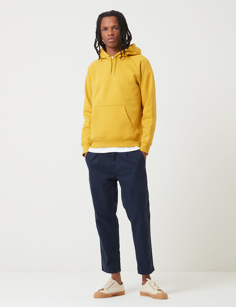 Carhartt-WIP Chase Hooded Sweatshirt - Colza Yellow