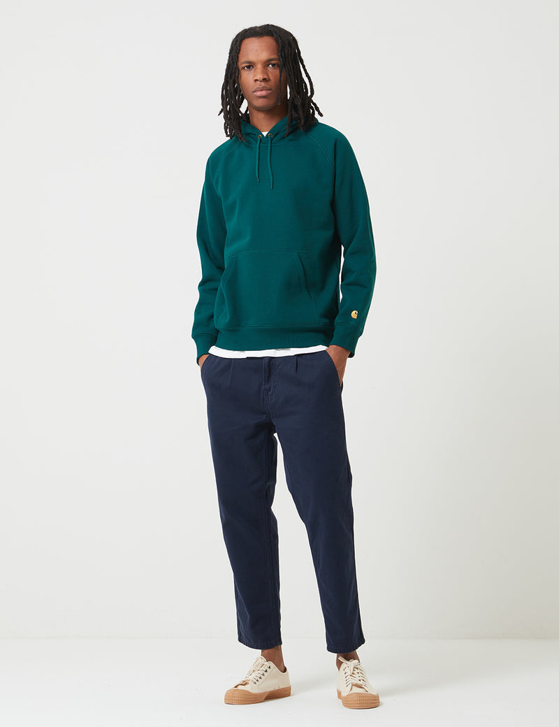 Carhartt-WIP Chase Hooded Sweatshirt - Dark Fir Green