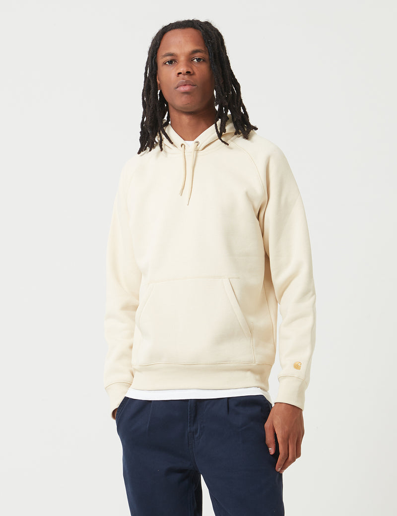 Carhartt-WIP Chase Hooded Sweatshirt - Flour White