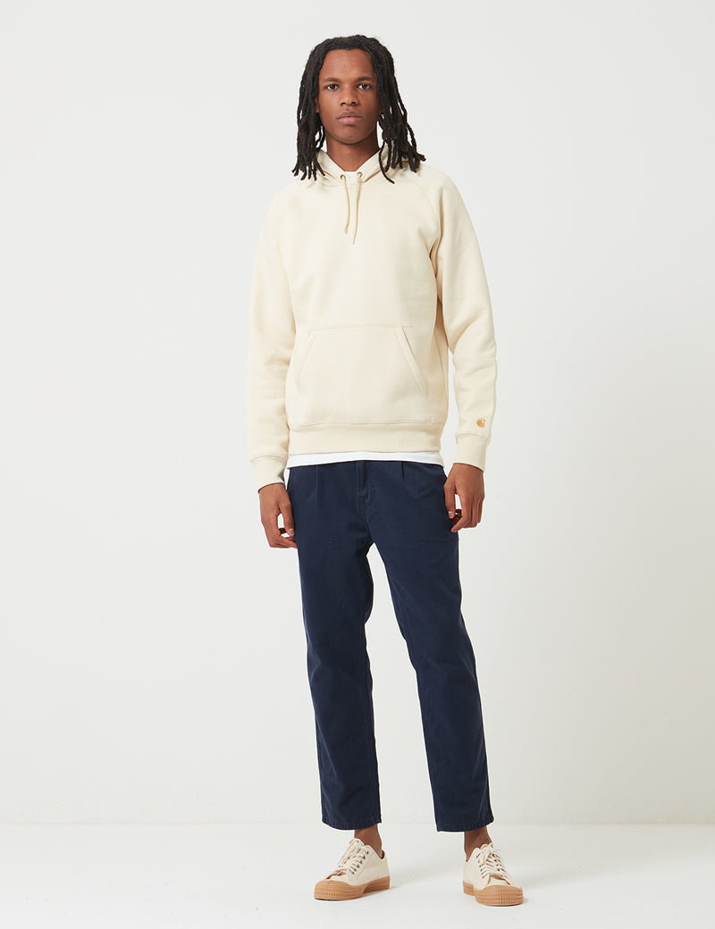 Carhartt-WIP Chase Hooded Sweatshirt - Flour White