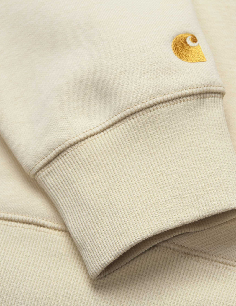 Carhartt-WIP Chase Hooded Sweatshirt - Flour White