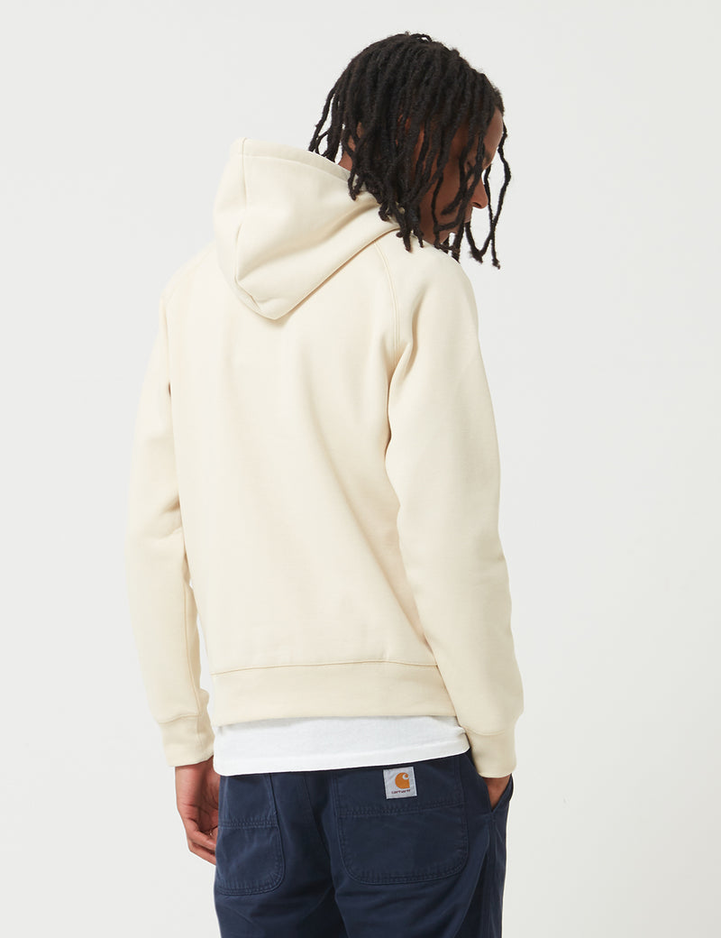Carhartt-WIP Chase Hooded Sweatshirt - Flour White