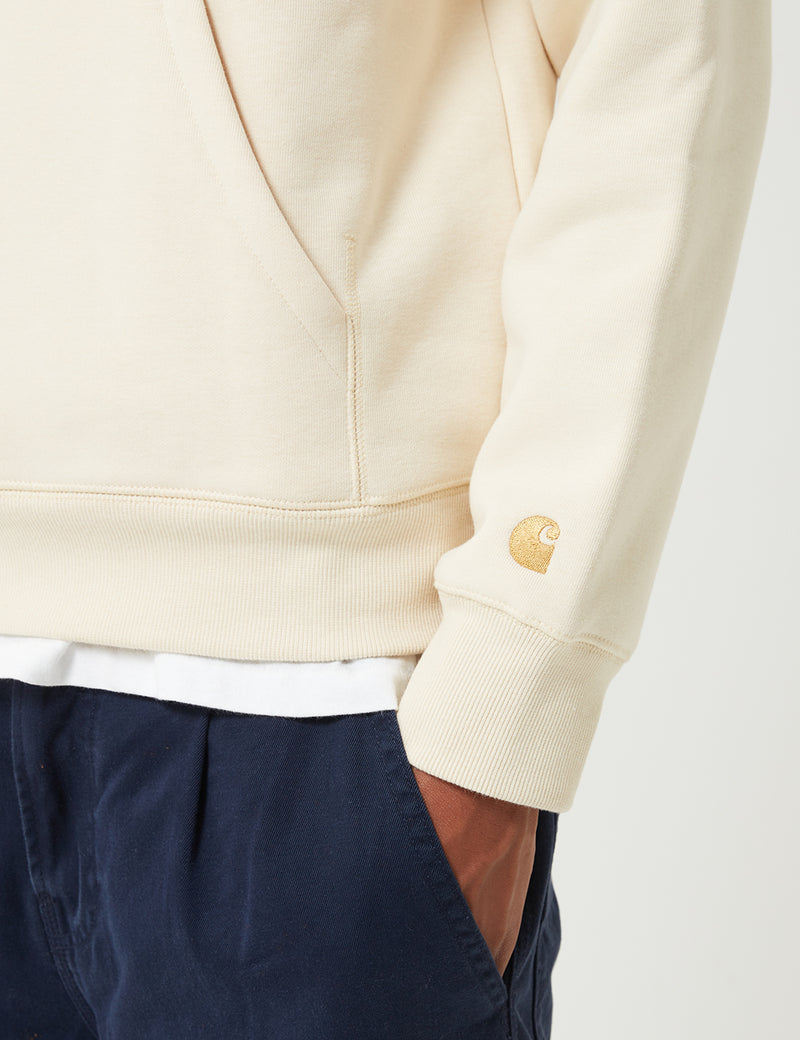Carhartt-WIP Chase Hooded Sweatshirt - Flour White