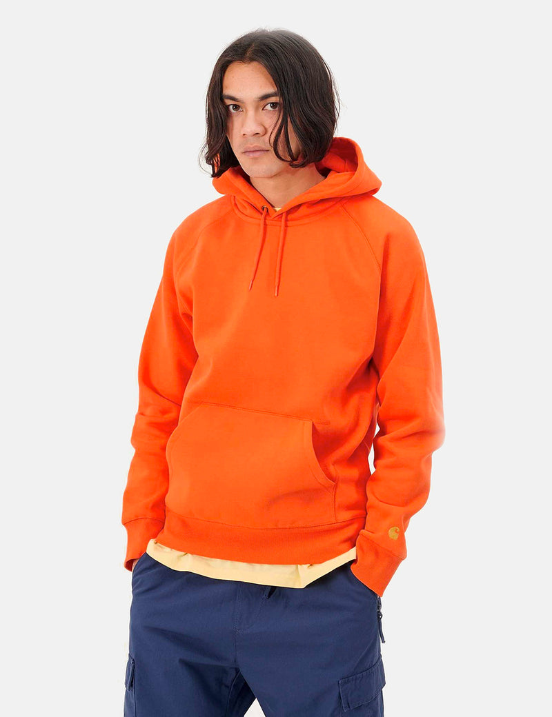 Carhartt-WIP Hooded Chase Sweatshirt - Clockwork Orange