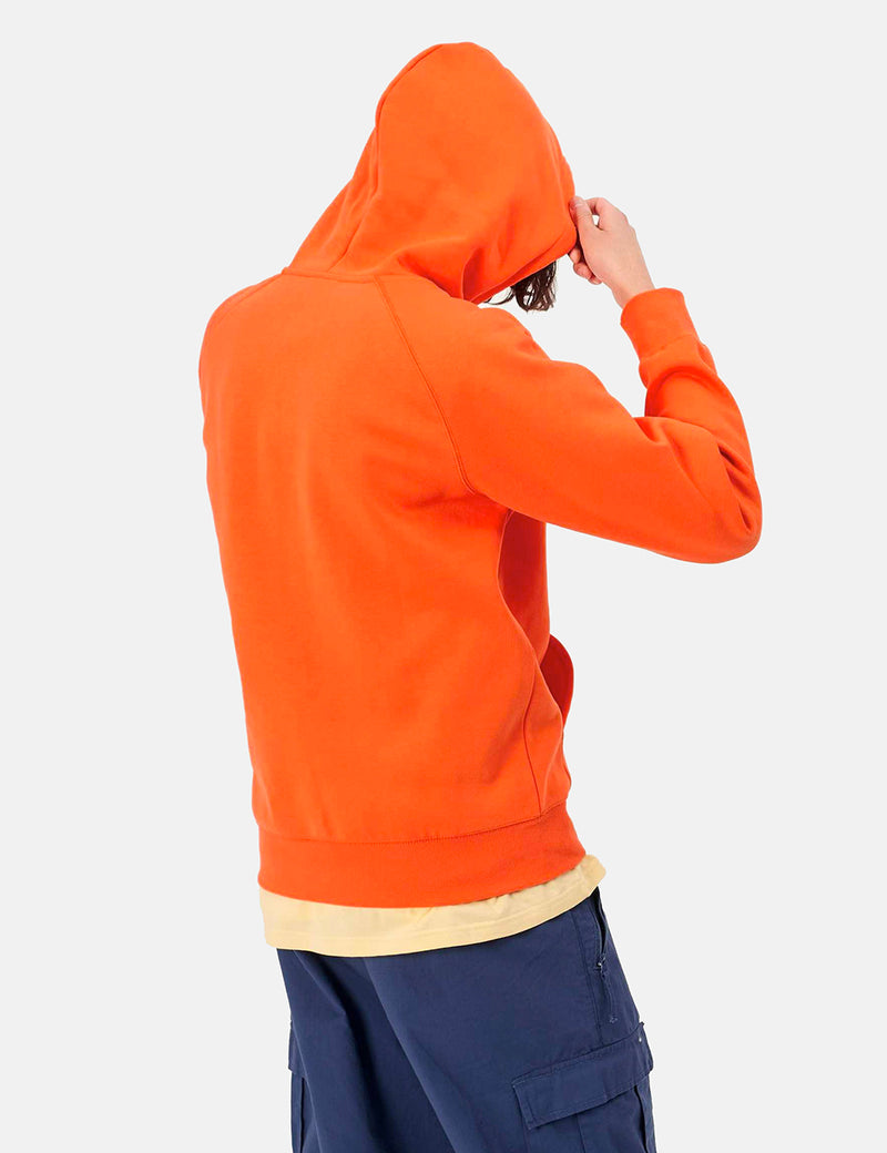 Carhartt-WIP Hooded Chase Sweatshirt - Clockwork Orange