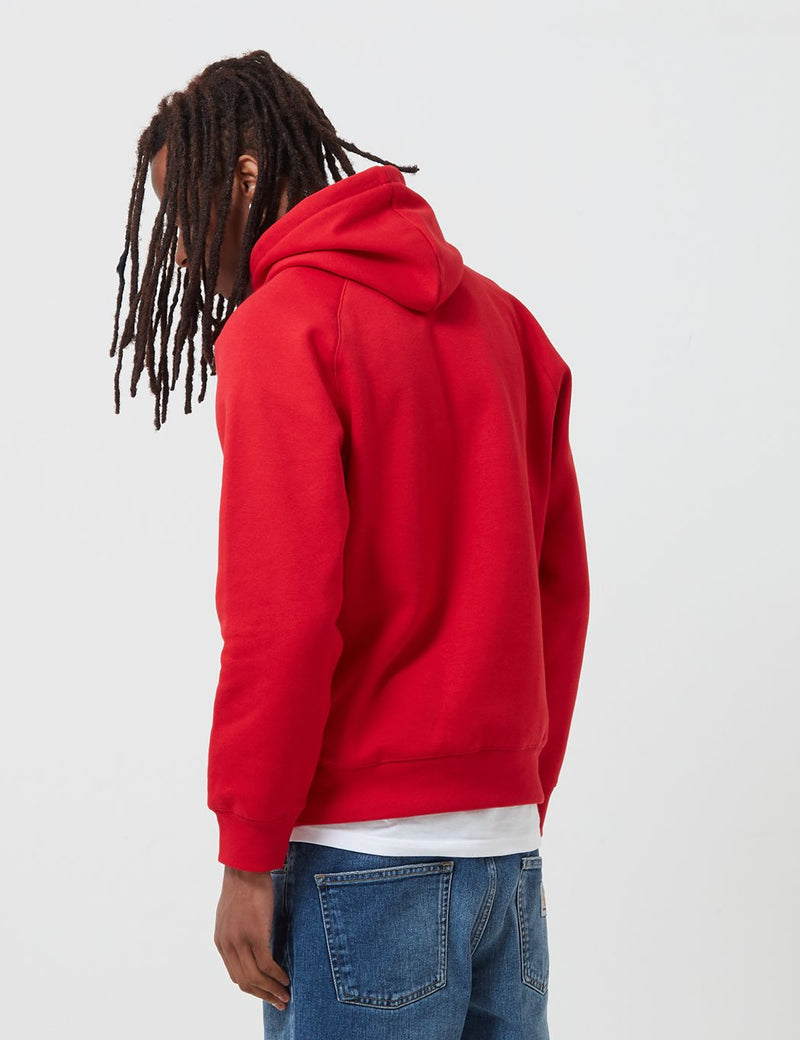 Carhartt-WIP Chase Hooded Sweatshirt - Etna Red