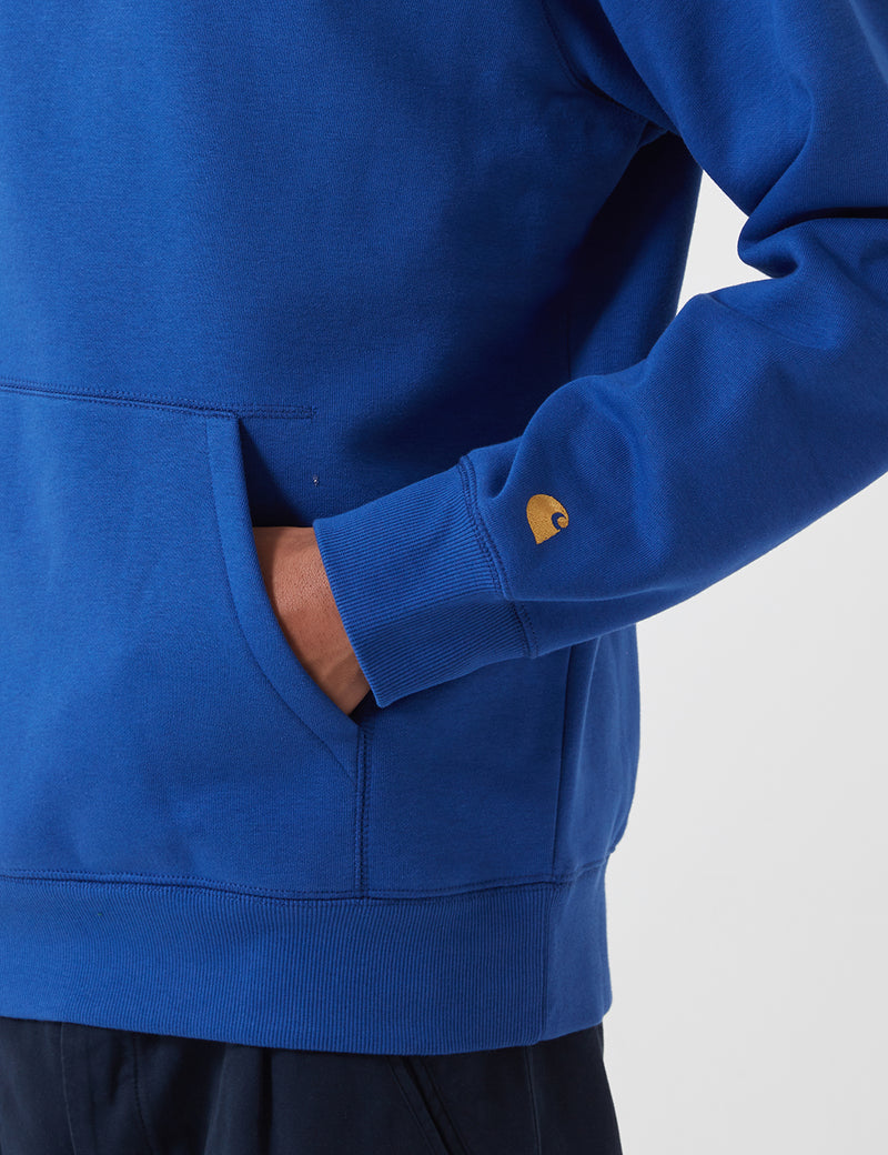 Carhartt-WIP 후드 체이스 스웻 셔츠-서브마린 블루