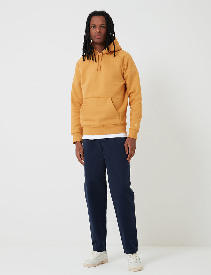 Carhartt-WIP Hooded Chase Sweatshirt - Winter Sun/Gold