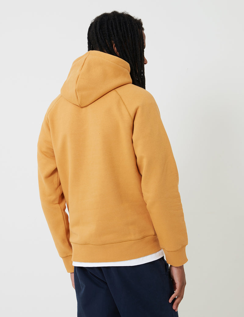 Carhartt-WIP Hooded Chase Sweatshirt - Winter Sun/Gold
