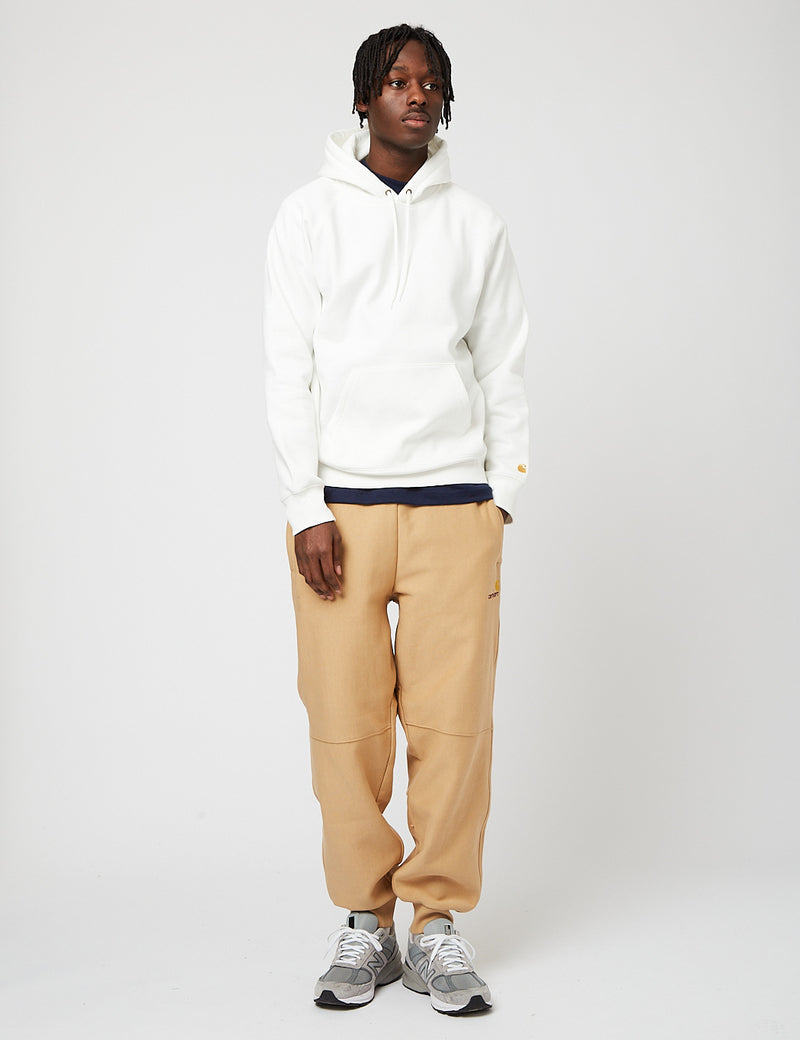 Carhartt-WIPチェイスフード付きスウェットシャツ-ワックス/ゴールド