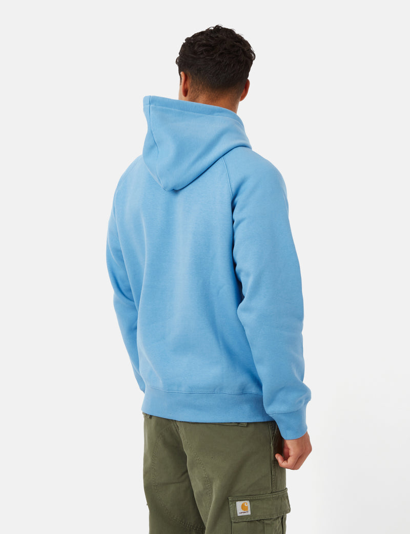 Carhartt-WIP Chase Hooded Sweatshirt - Piscine Blue