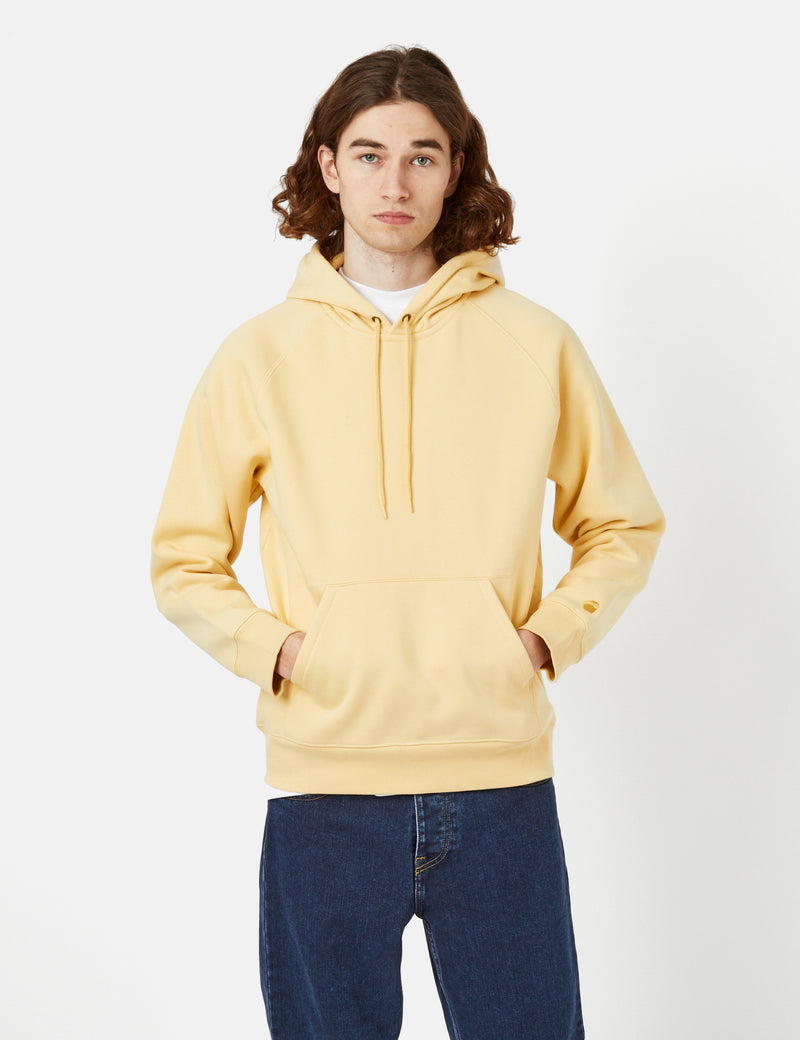 Carhartt-WIP Chase Hooded Sweatshirt - Citron Yellow