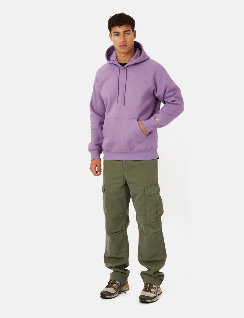 Carhartt-WIP Chase Hooded Sweatshirt - Violanda Purple