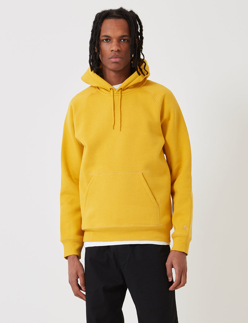 Carhartt-WIP Chase Hooded Sweatshirt - Quince Yellow