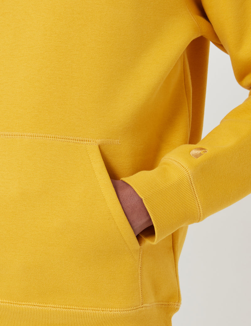 Carhartt-WIP Chase Hooded Sweatshirt - Quince Yellow