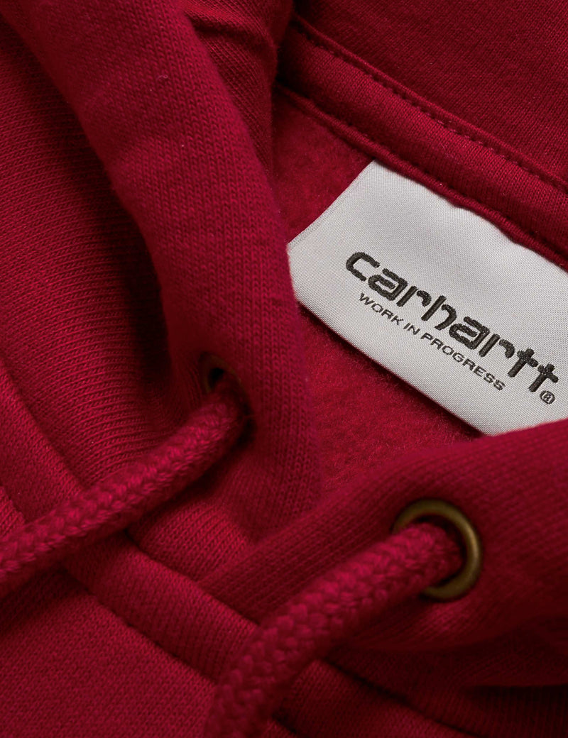 Carhartt-WIP Chase Hooded Sweatshirt - Cranberry Red