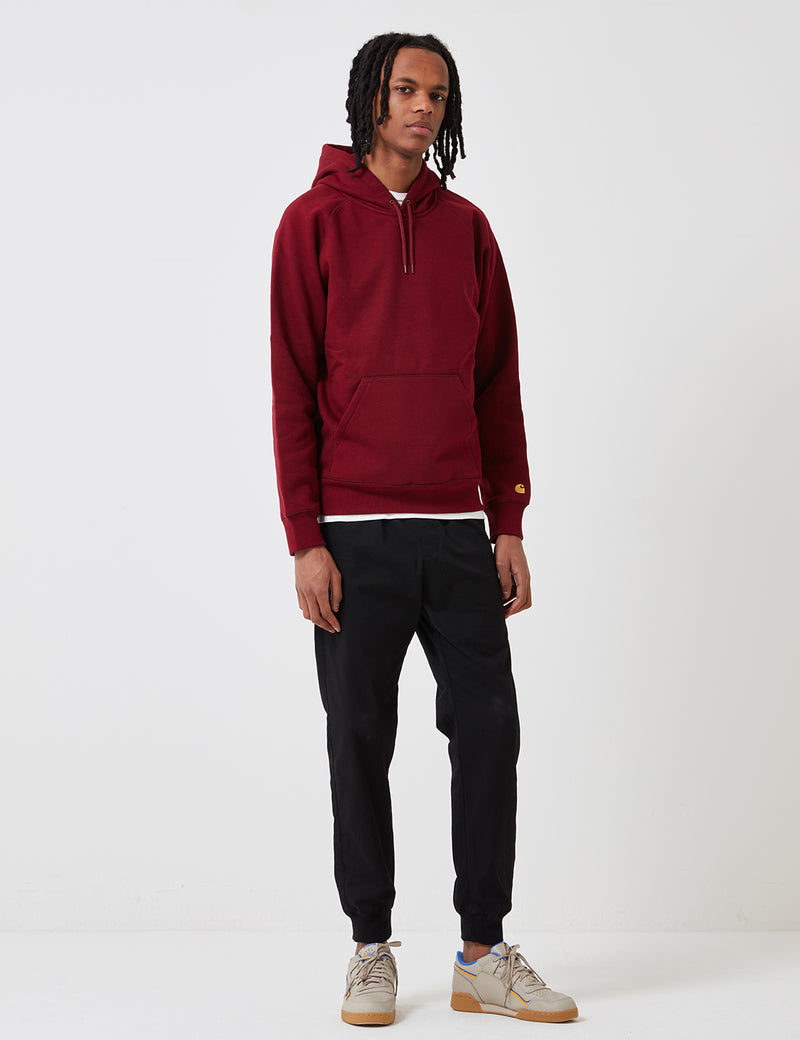 Carhartt-WIP Chase Hooded Sweatshirt - Cranberry Red