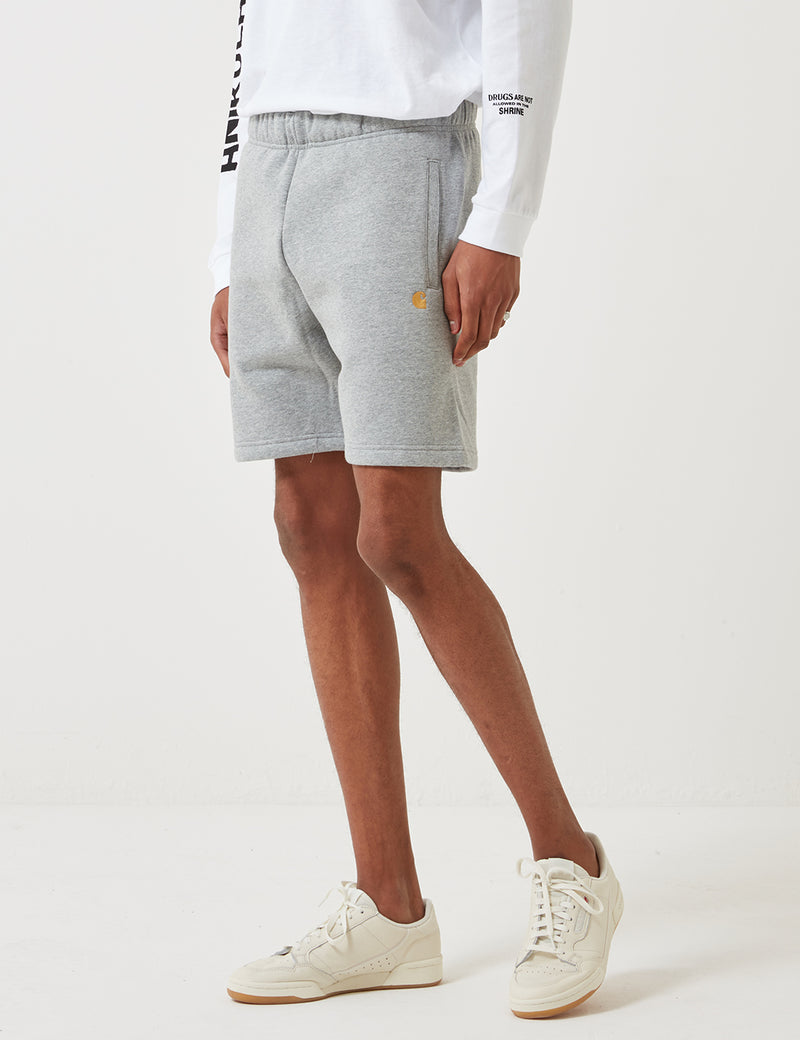 Short de Survêtement Carhartt-WIP Chase - Grey Heather